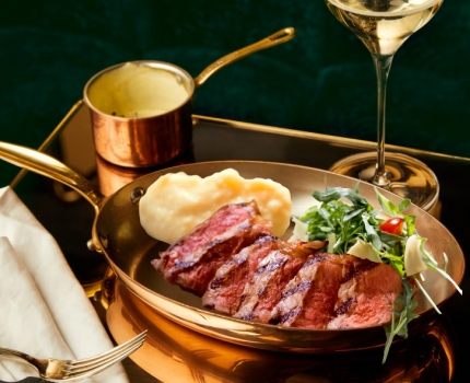 Тальята с нежным пюре