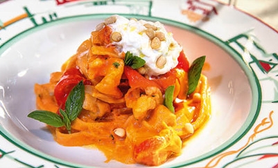 Тальятелле с соусом Романеско