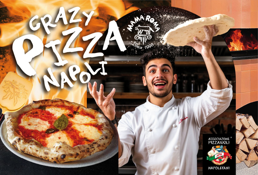 Crazy pizza Napoli в Mama Roma!